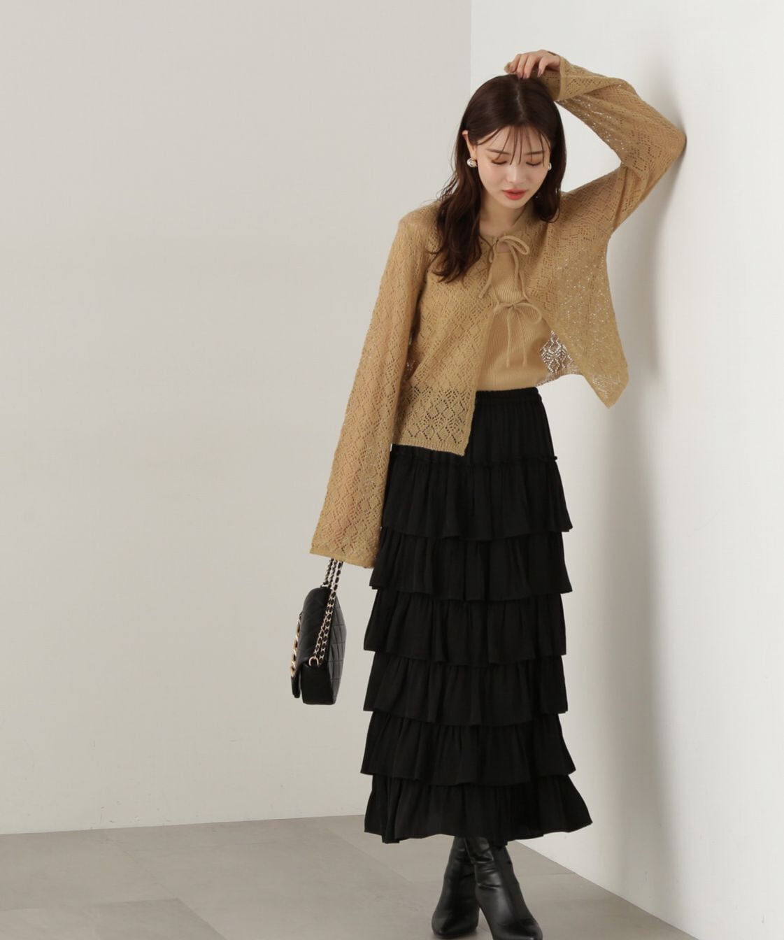 PROPORTION BODY DRESSING「ティアードフリルスカート　24AW」|スカート|