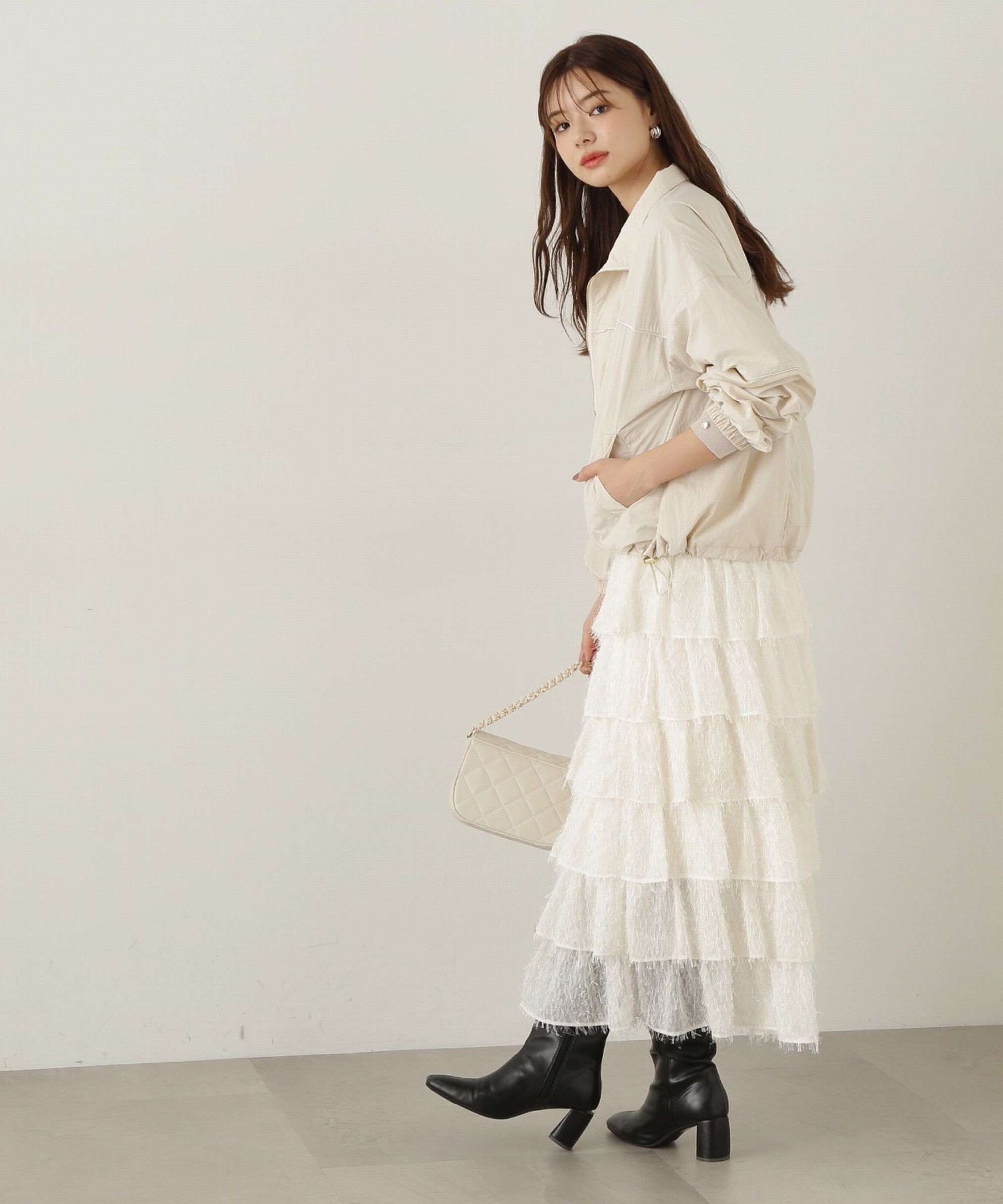 PROPORTION BODY DRESSING「ティアードフリルスカート　24AW」|スカート|