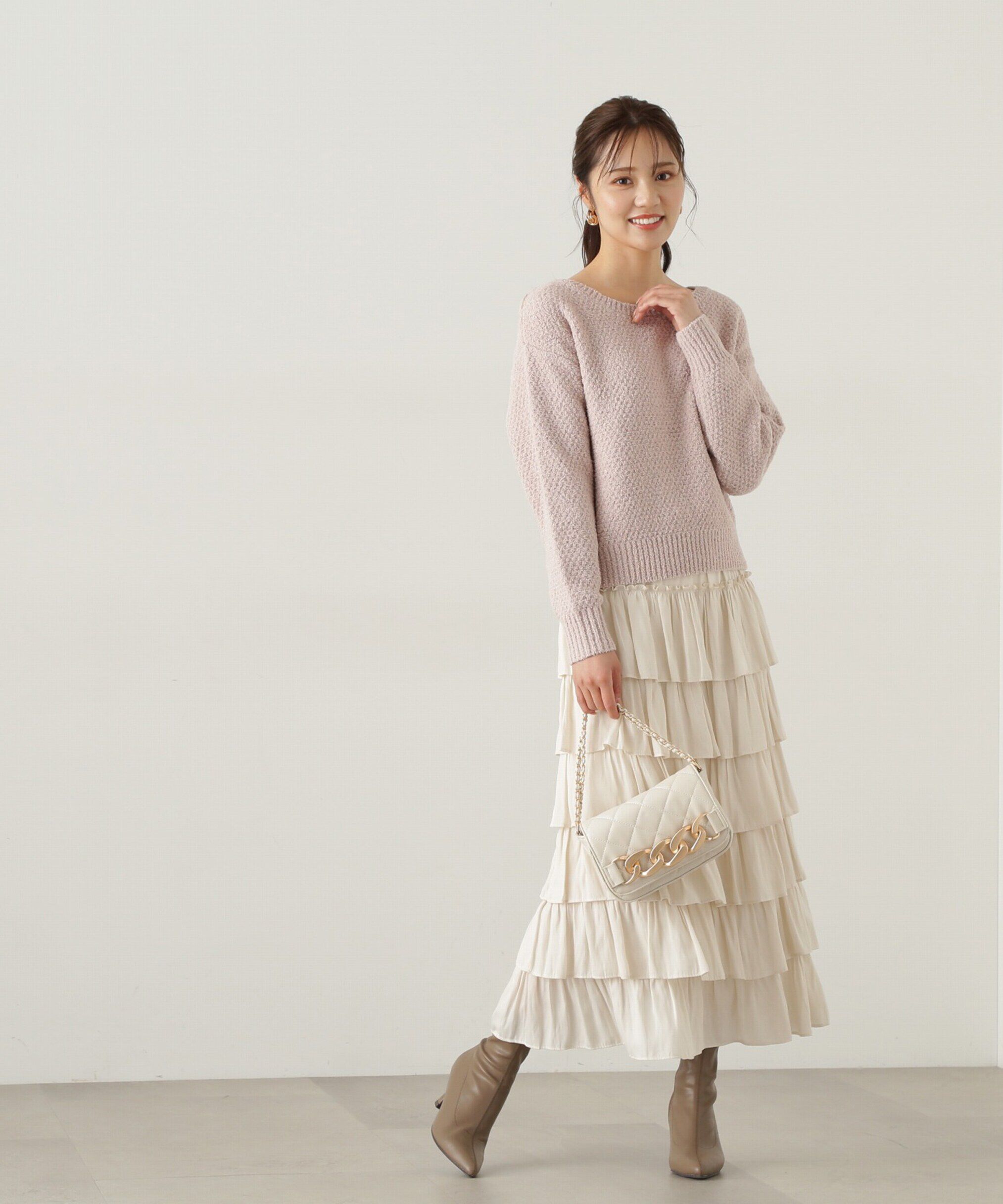 PROPORTION BODY DRESSING「ティアードフリルスカート　24AW」|スカート|