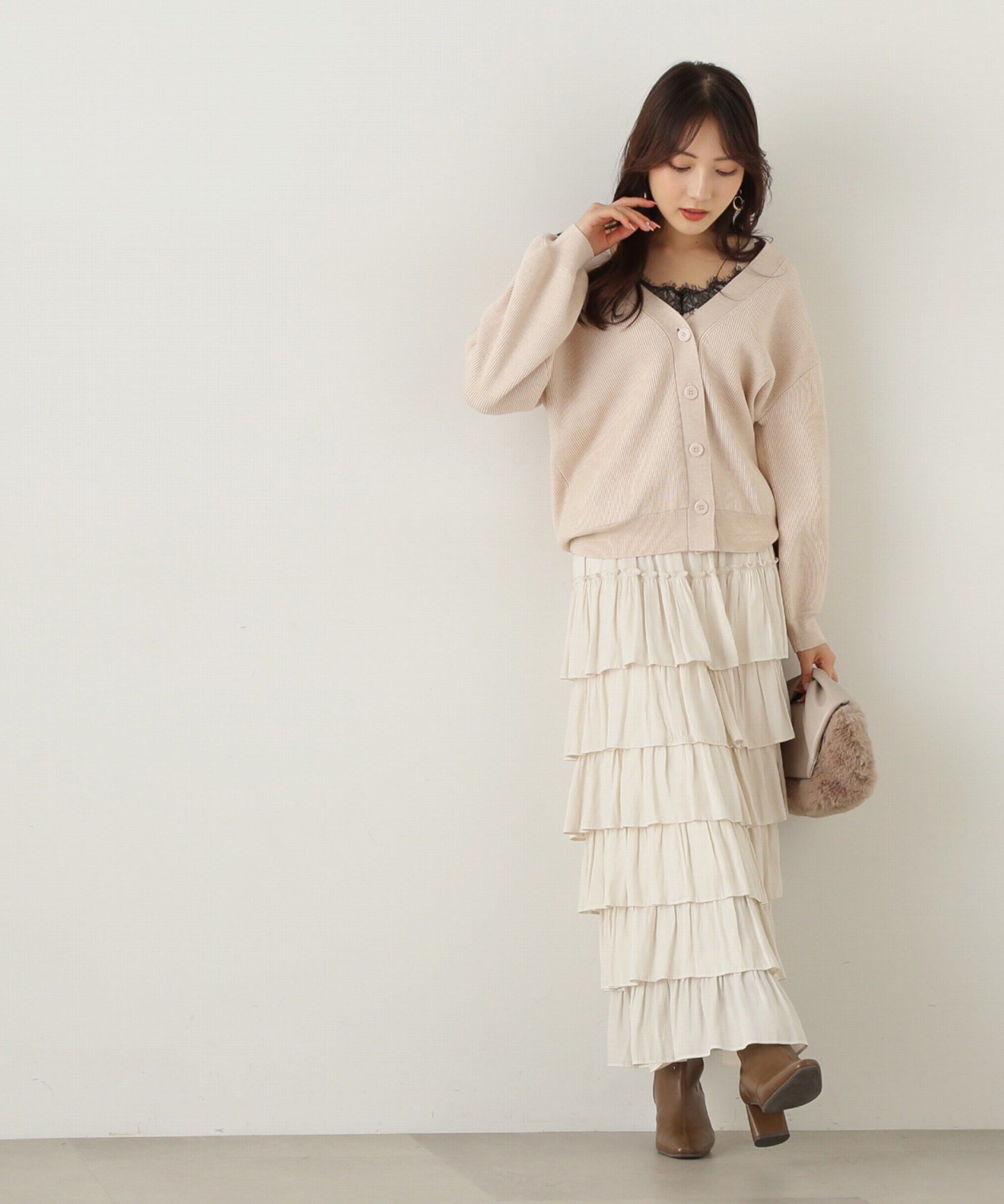 PROPORTION BODY DRESSING「ティアードフリルスカート　24AW」|スカート|