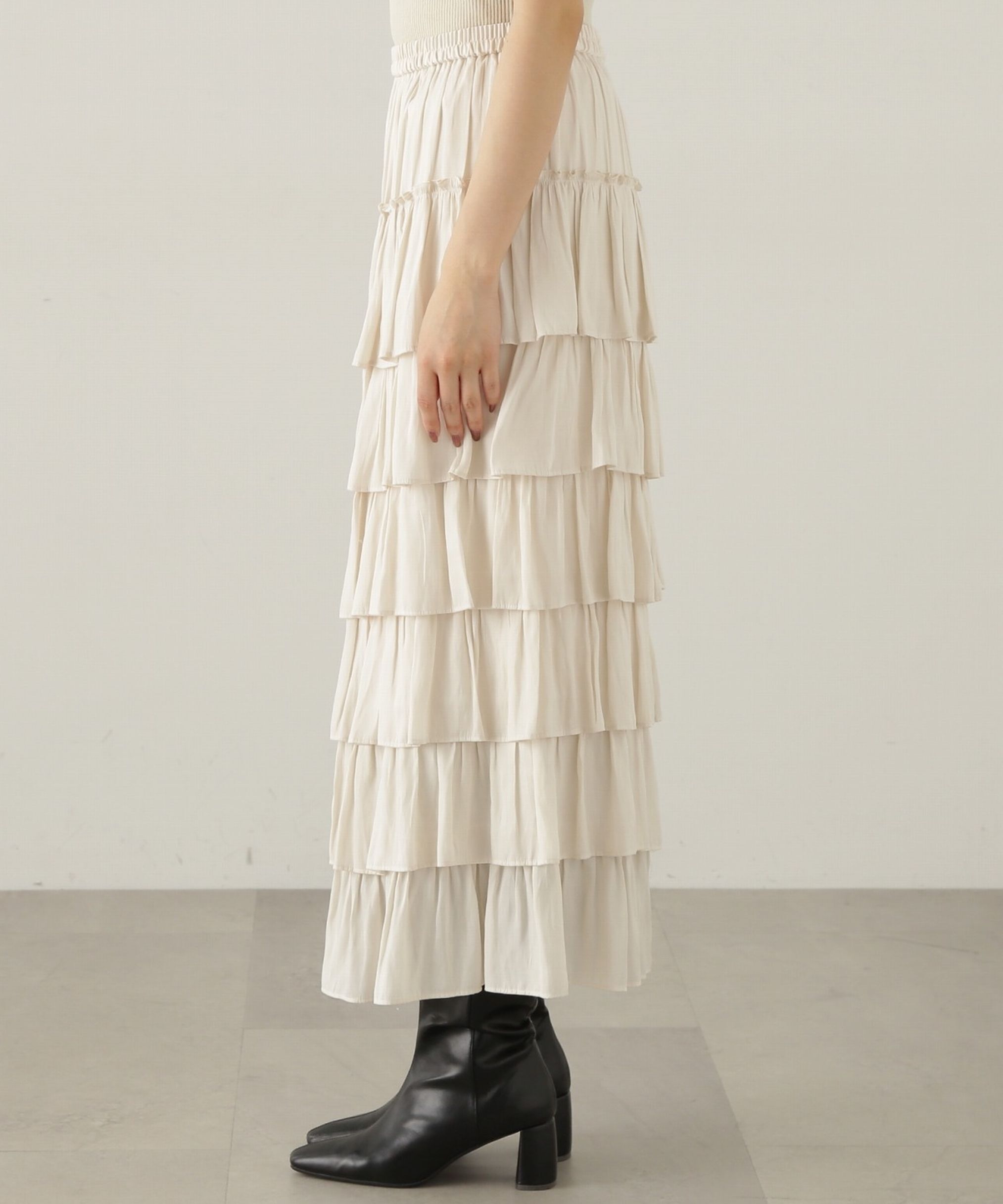 PROPORTION BODY DRESSING「ティアードフリルスカート　24AW」|スカート|
