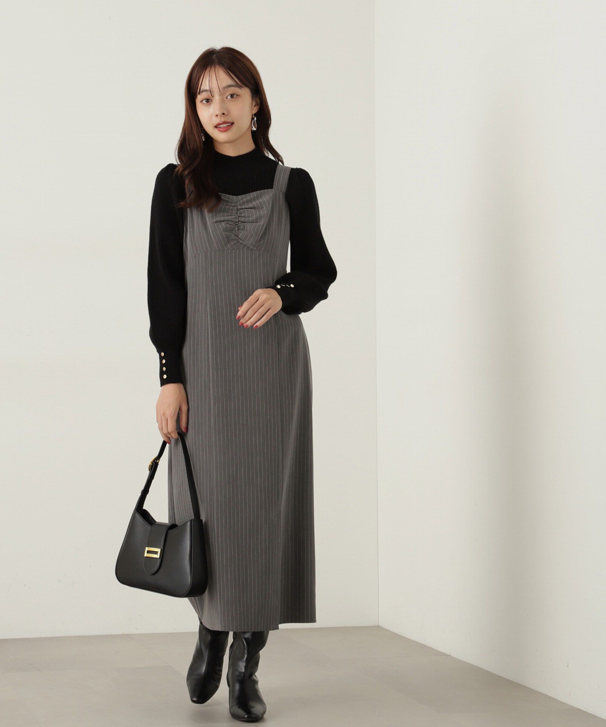 PROPORTION BODY DRESSING「フワフワカーデセットキャミワンピース」|ワンピース|
