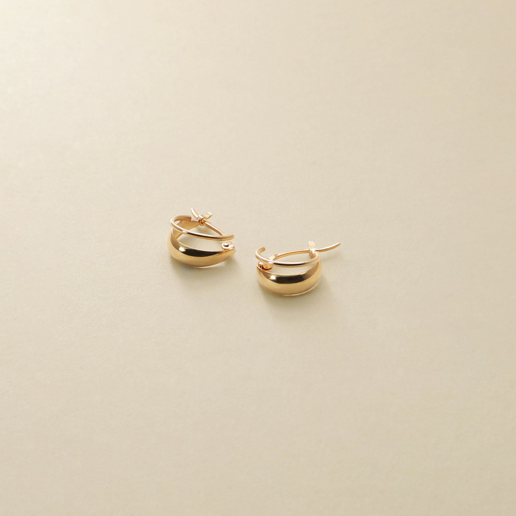 COCOSHNIK ONKITSCH「K10ブランチフープピアス」|ピアス|