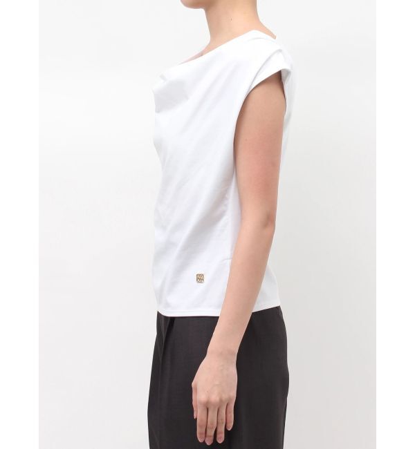 LAGUNAMOON「【接触冷感】オフショルドレープカットトップス」|Tシャツ・カットソー|