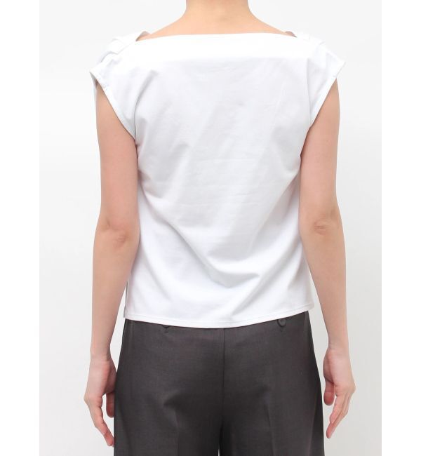 LAGUNAMOON「【接触冷感】オフショルドレープカットトップス」|Tシャツ・カットソー|