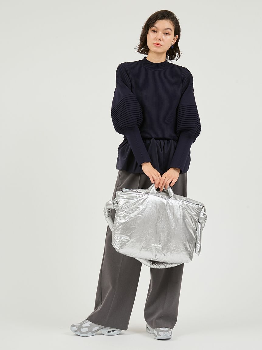 emmi atelier「ペプラム裾ニットドッキングトップス」|ニット・セーター|
