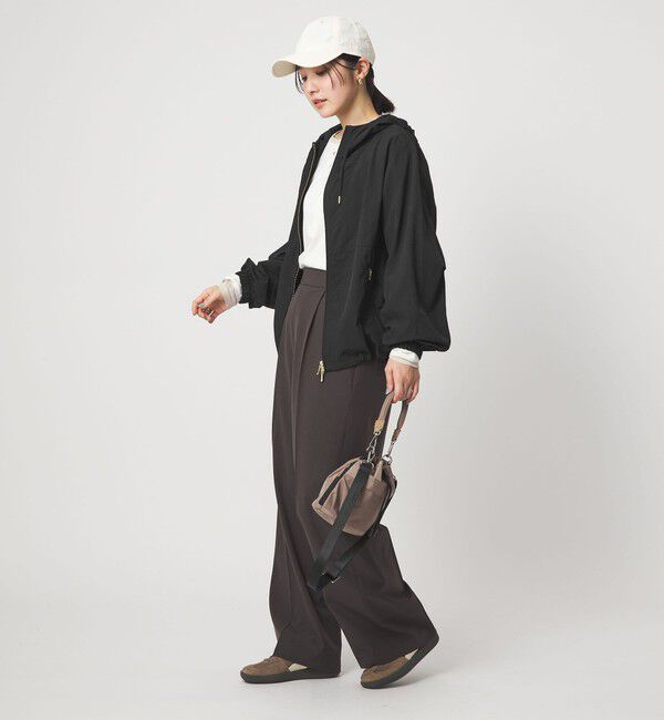 UNITED ARROWS green label relaxing「【WEB限定】＜at ease＞フード ブルゾン マシンウォッシャブル 撥水 UVカット」|ブルゾン・スタジャン|