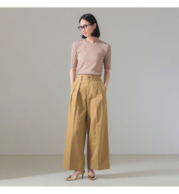 別注】スタイリスト佐藤佳菜子 × SLOANE / クルーネック リブTシャツ