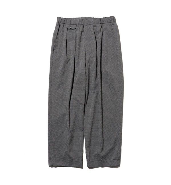 BEAMS PLUS「2 Pleats Anywhere(wear) Seersucker Plaid」|チノ|GREY