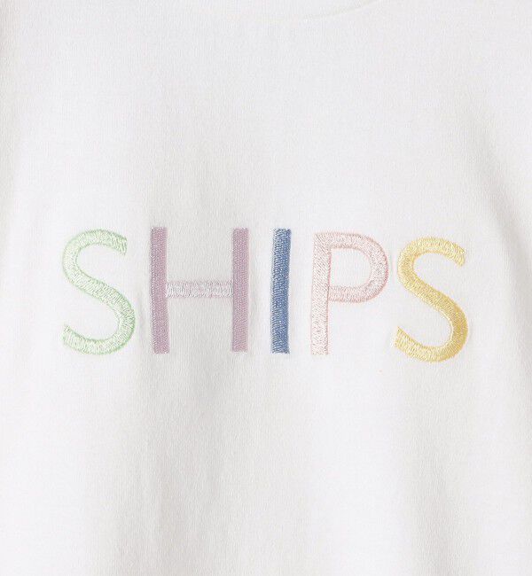 SHIPS KIDS「SHIPS KIDS:100～130cm / SHIPS ロゴ 半袖Tシャツ」|Tシャツ・カットソー|