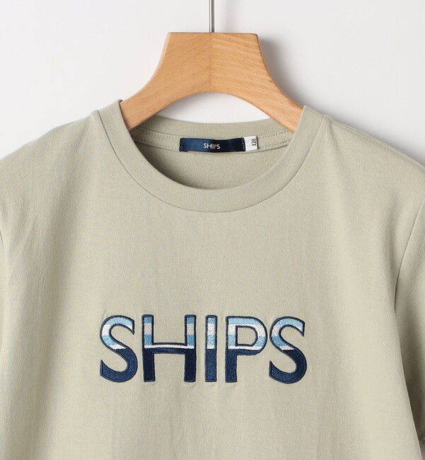 SHIPS KIDS「SHIPS KIDS:100～130cm / SHIPS ロゴ 半袖Tシャツ」|Tシャツ・カットソー|