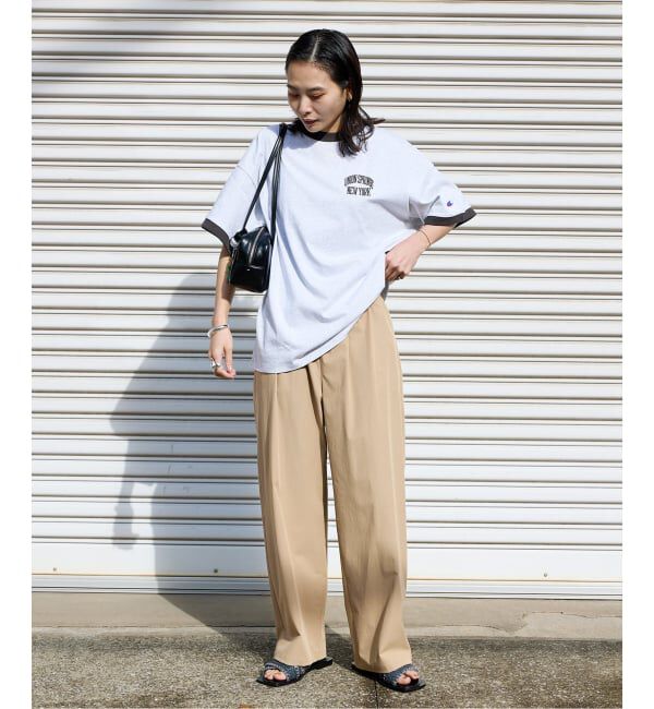 JOURNAL STANDARD「《追加2》【撥水/接触冷感/洗える/UVカット】リネンナイロンストレッチワイドパンツ」|その他|