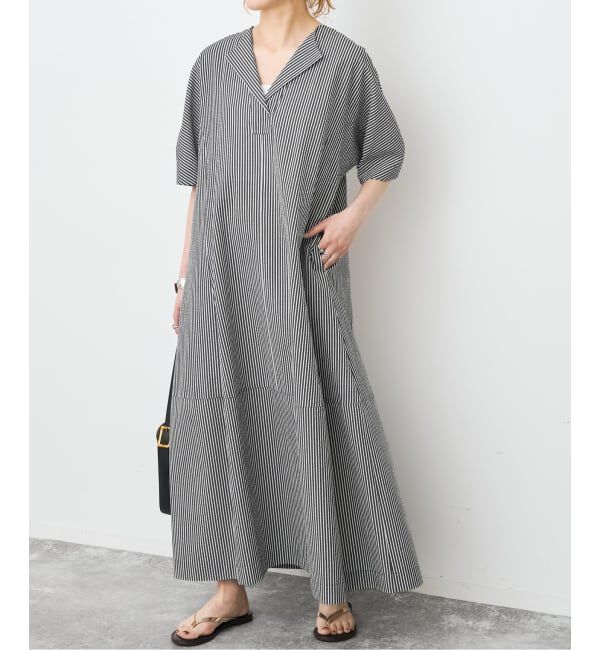 Spick and Span「《予約》パフスリーブサッカードレス」|ワンピース|