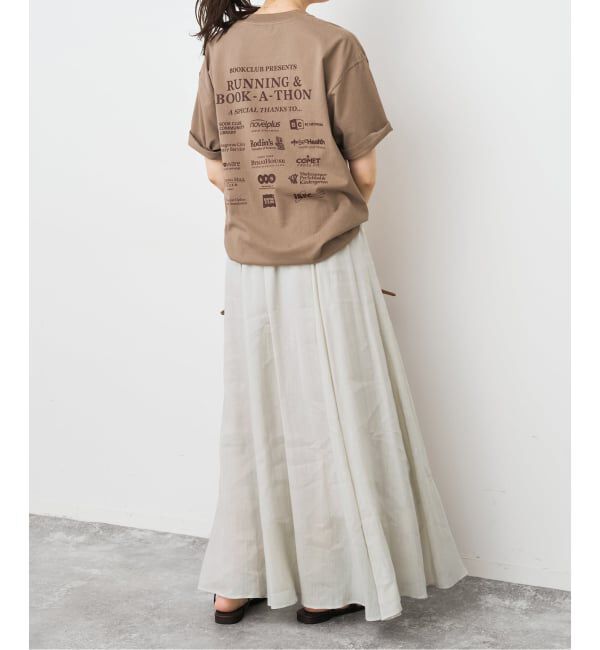 Spick and Span「《セットアップ可》ラミーブレンドギャザーフレアスカート」|スカート|