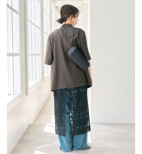 Spick and Span「《追加2予約》コードエンブロイダリーチュールレイヤースカート」|スカート|