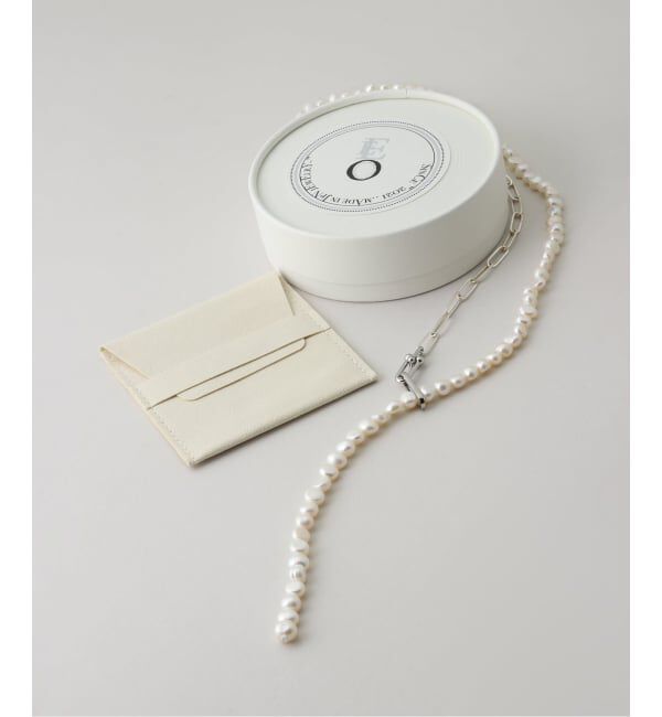 Spick and Span「EO / イオ Pearl&PC Chain Lariat Necklace with O」|ネックレス|