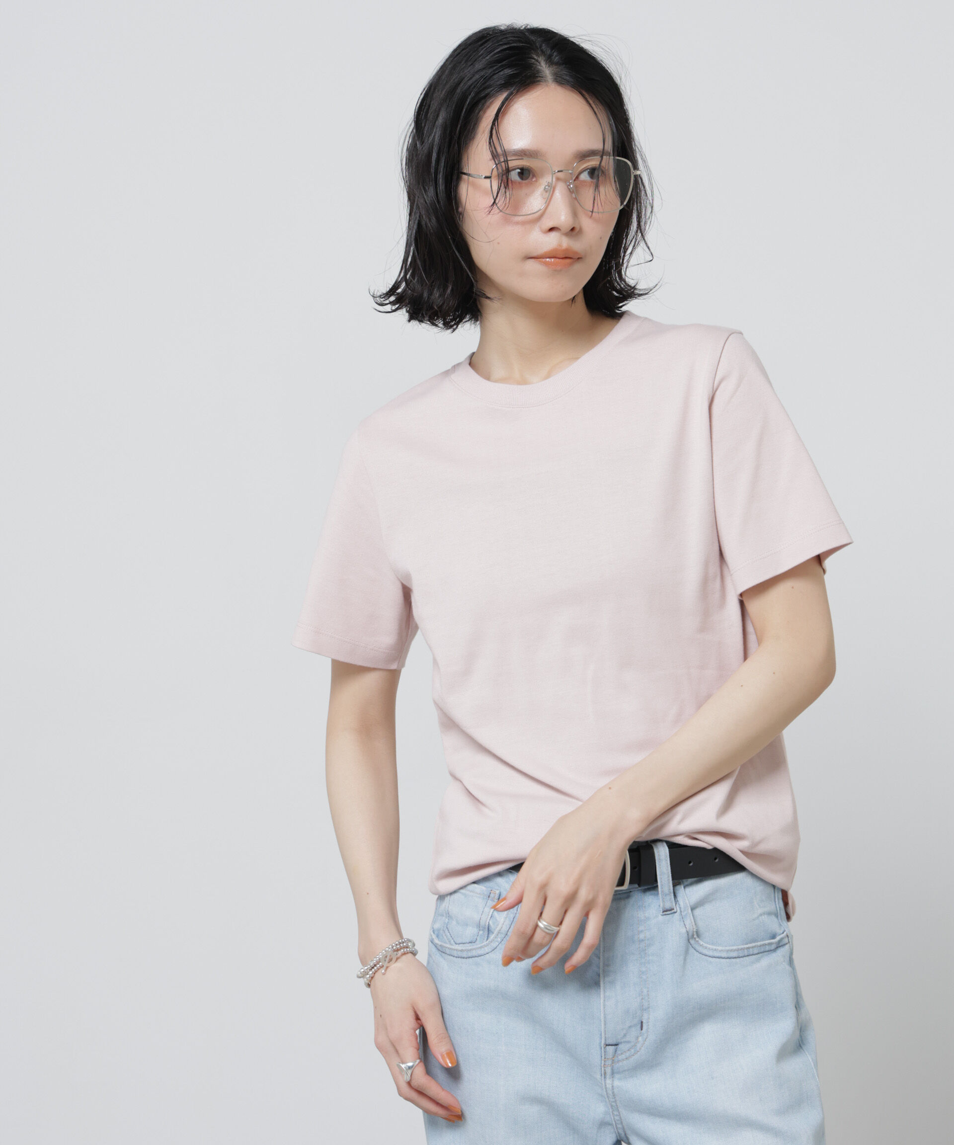 nano･universe「Anti Soaked(R) 汗染み防止カラフルクルーTシャツ」|Tシャツ・カットソー|