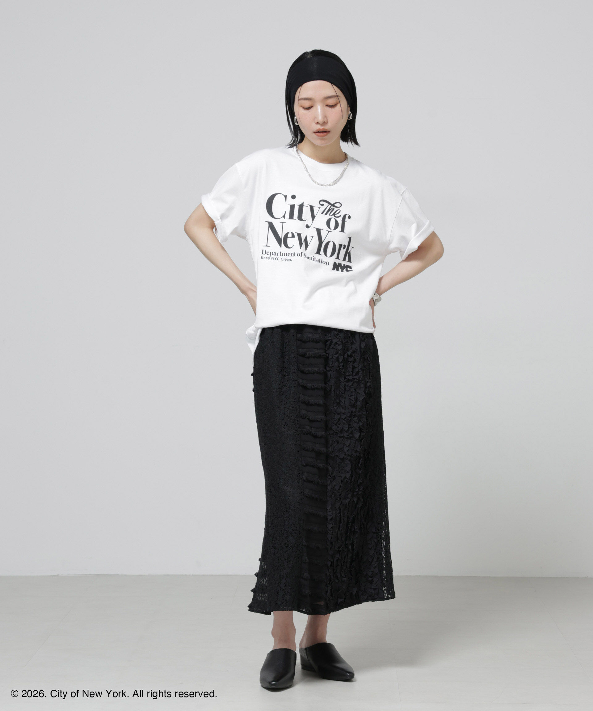 nano･universe「GOOD ROCK SPEED&times;Anti Soaked(R) 汗染み防止 NYC Tシャツ」|Tシャツ・カットソー|