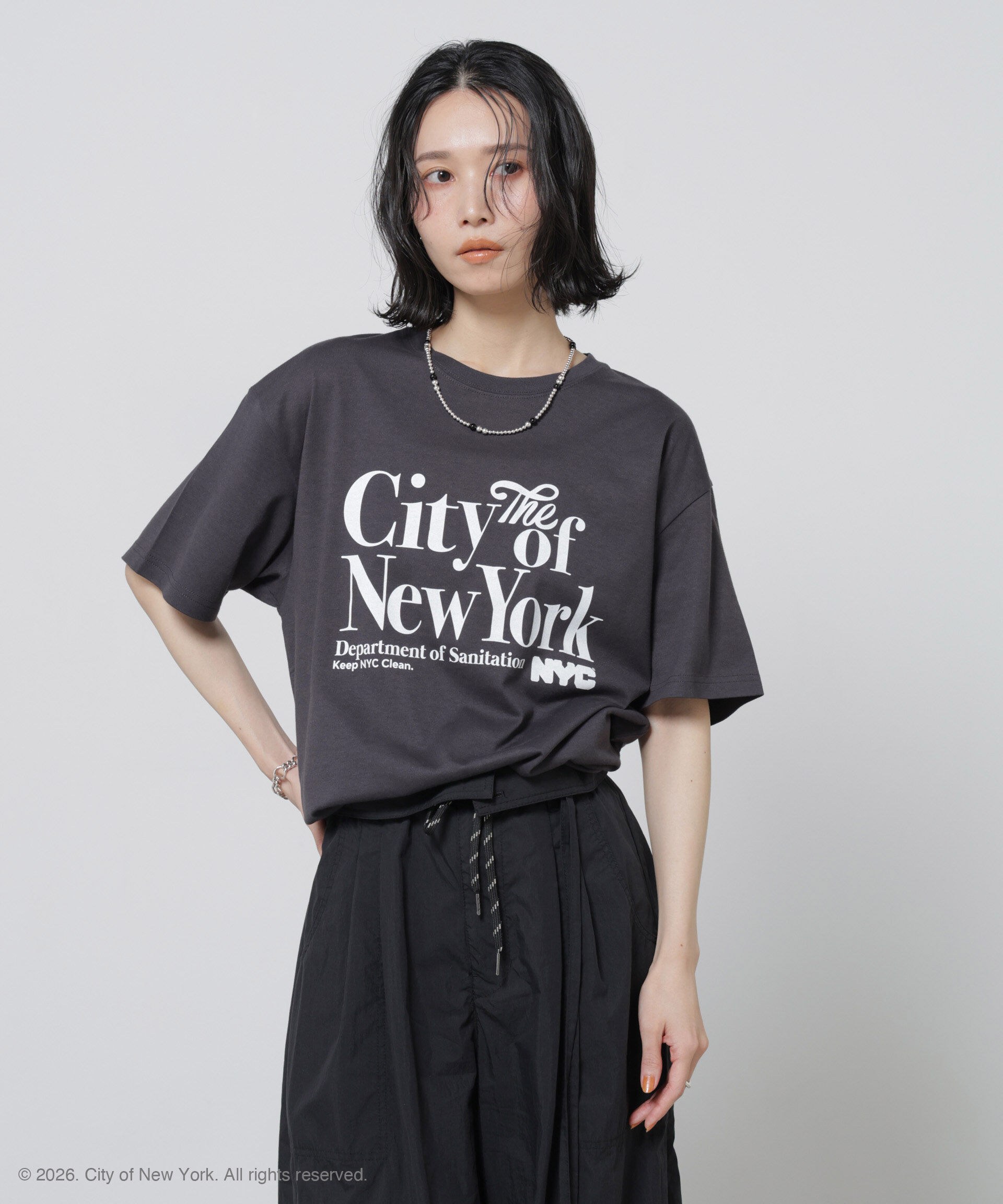 nano･universe「GOOD ROCK SPEED&times;Anti Soaked(R) 汗染み防止 NYC Tシャツ」|Tシャツ・カットソー|