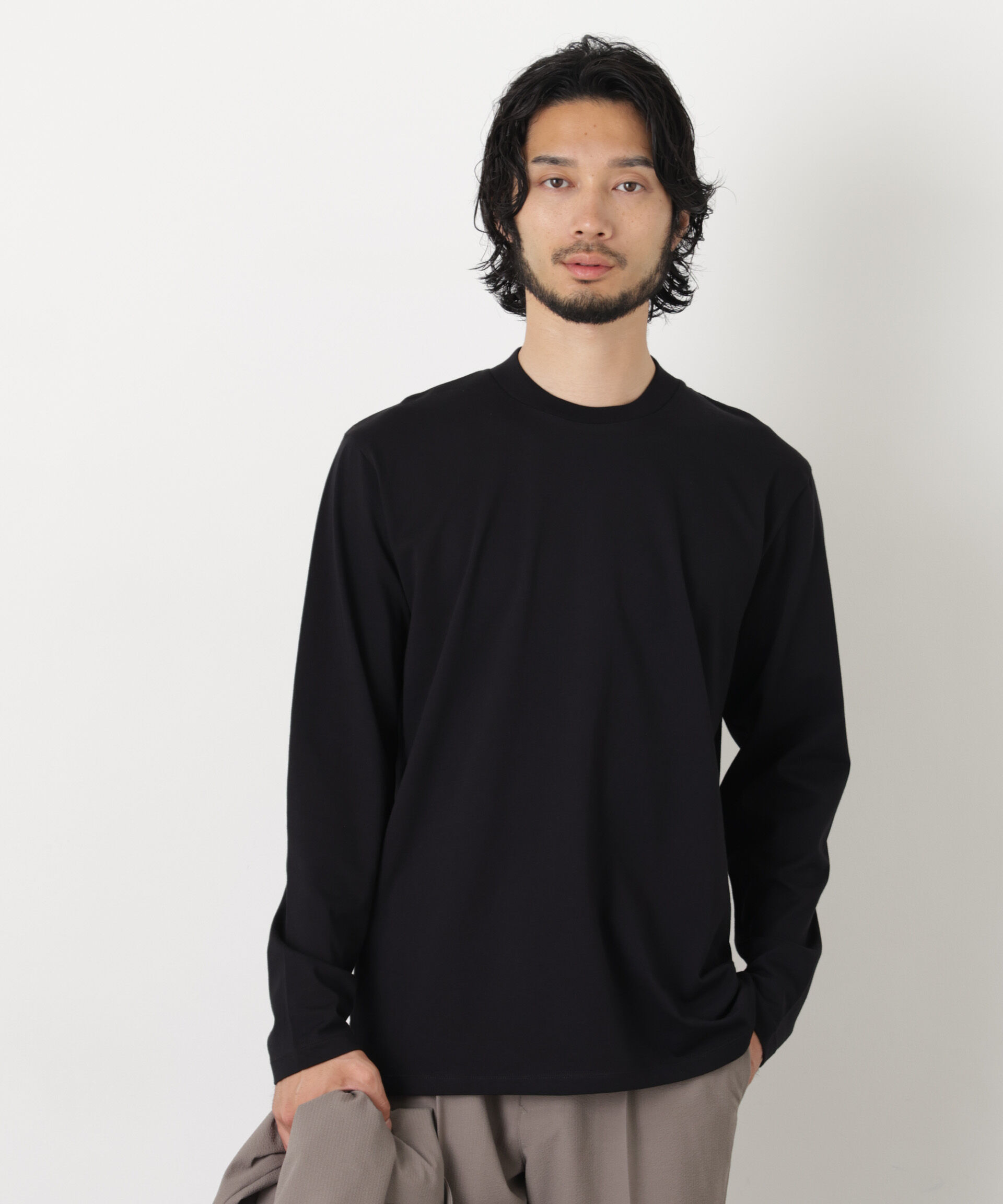 nano･universe「ジャケ(R) クルーネック 長袖」|Tシャツ・カットソー|