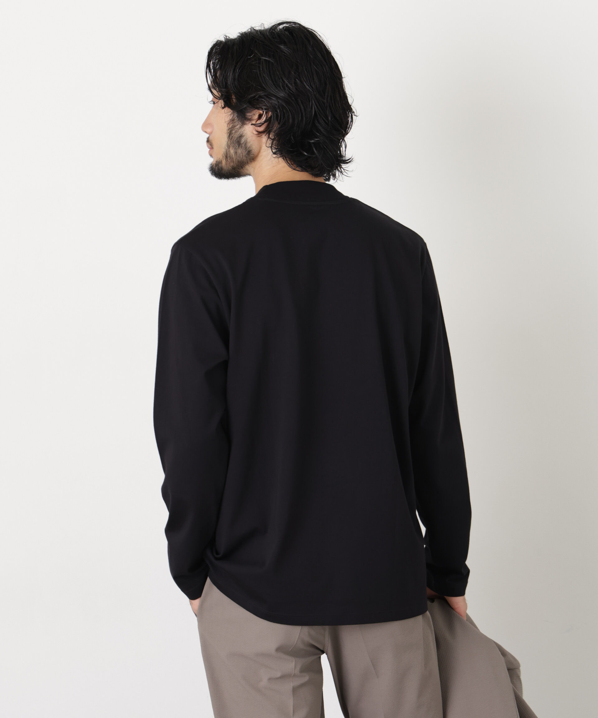 nano･universe「ジャケ(R) クルーネック 長袖」|Tシャツ・カットソー|