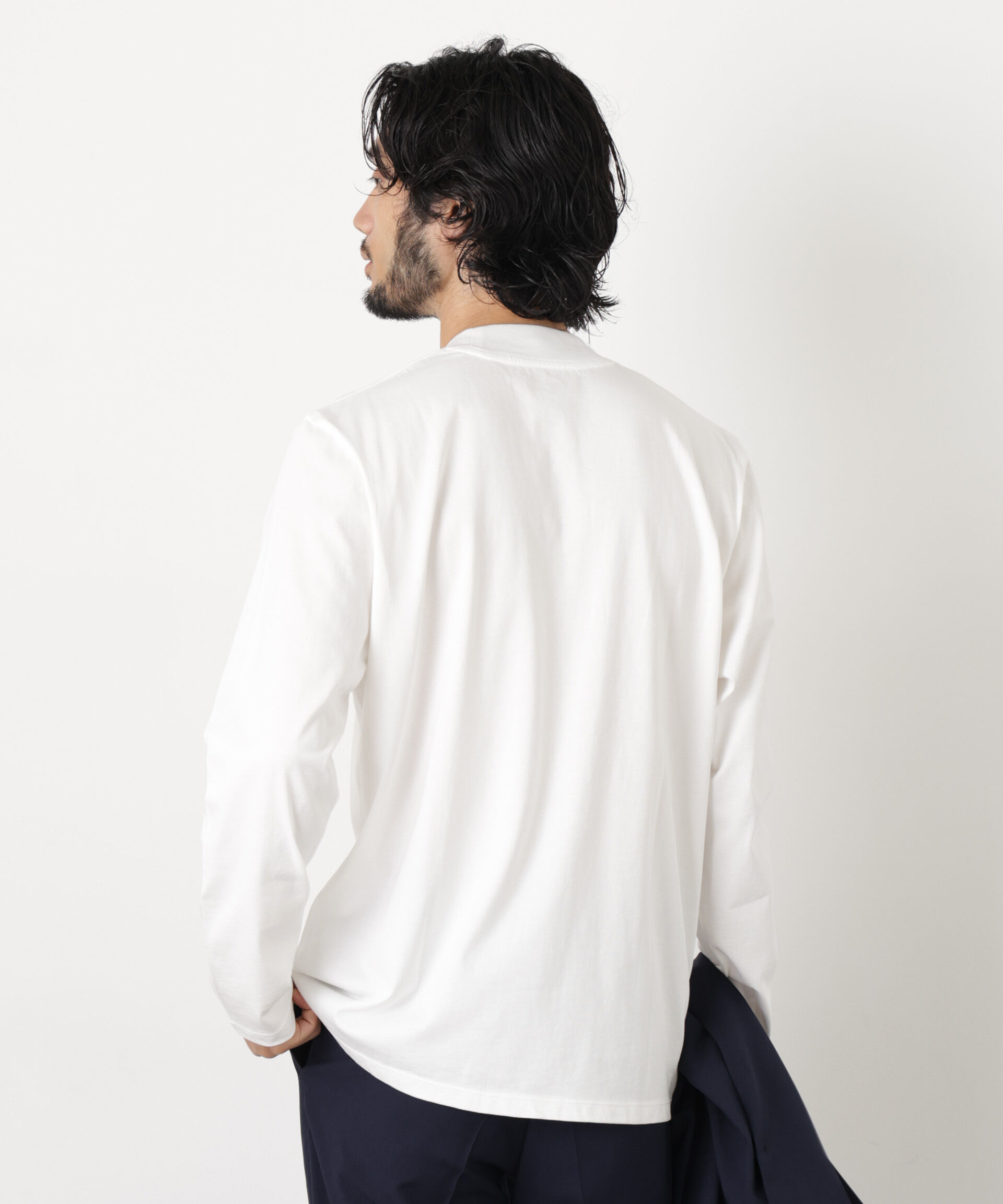 nano･universe「ジャケ(R) クルーネック 長袖」|Tシャツ・カットソー|