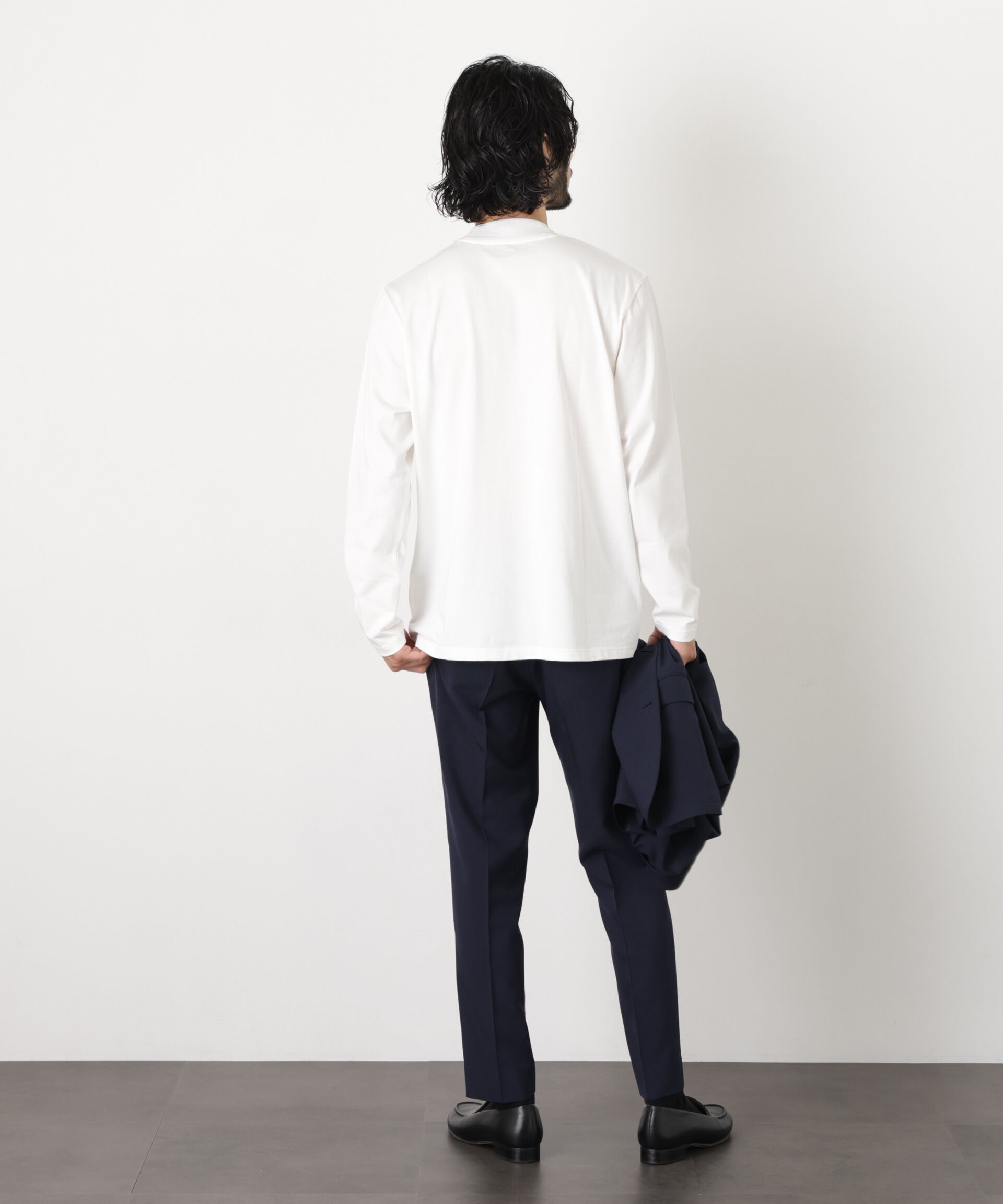 nano･universe「ジャケ(R) クルーネック 長袖」|Tシャツ・カットソー|