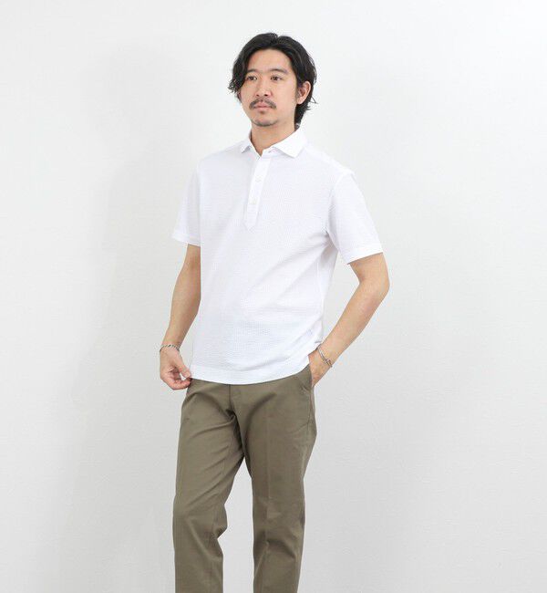 NOLLEY'S goodman「《ビジカジ対応》サッカーテープポロシャツ / ビズポロ /26SS」|ポロシャツ|