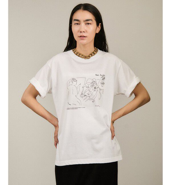 SALON adam et rope'「【WEB限定】マティスアートTシャツ」|Tシャツ・カットソー|ホワイト系(14)