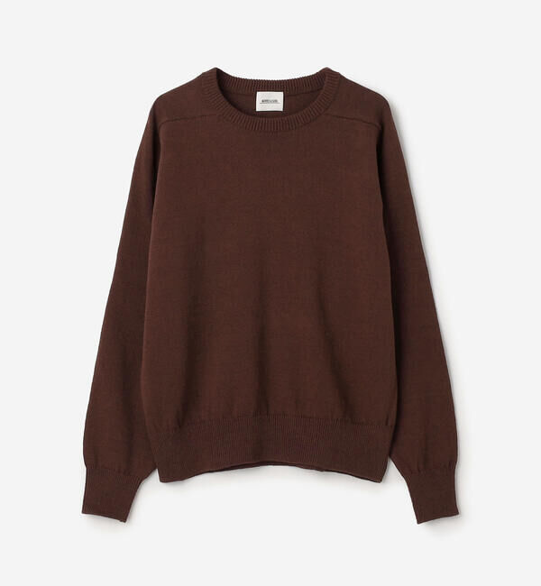 Morris & Sons「MORRIS & SONS | コットン サドルショルダーニット WOMEN」|ニット・セーター|