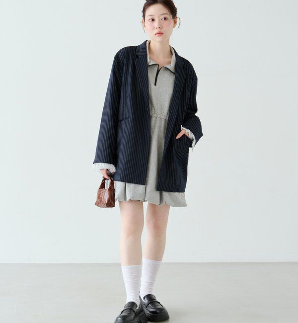  「スウェットバルーンミニワンピース」|ワンピース|