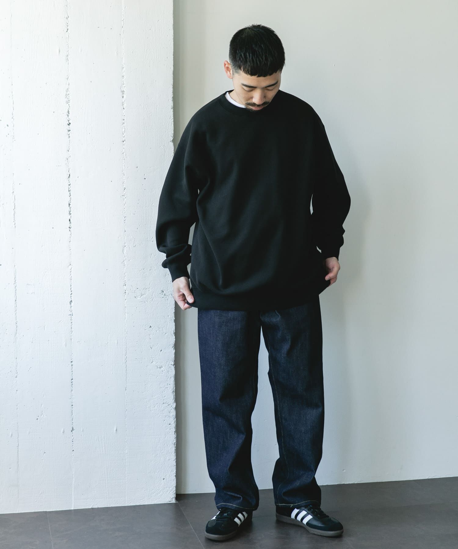 URBAN RESEARCH DOORS「ワッフルフリースクルーネックプルオーバー」|Tシャツ・カットソー|