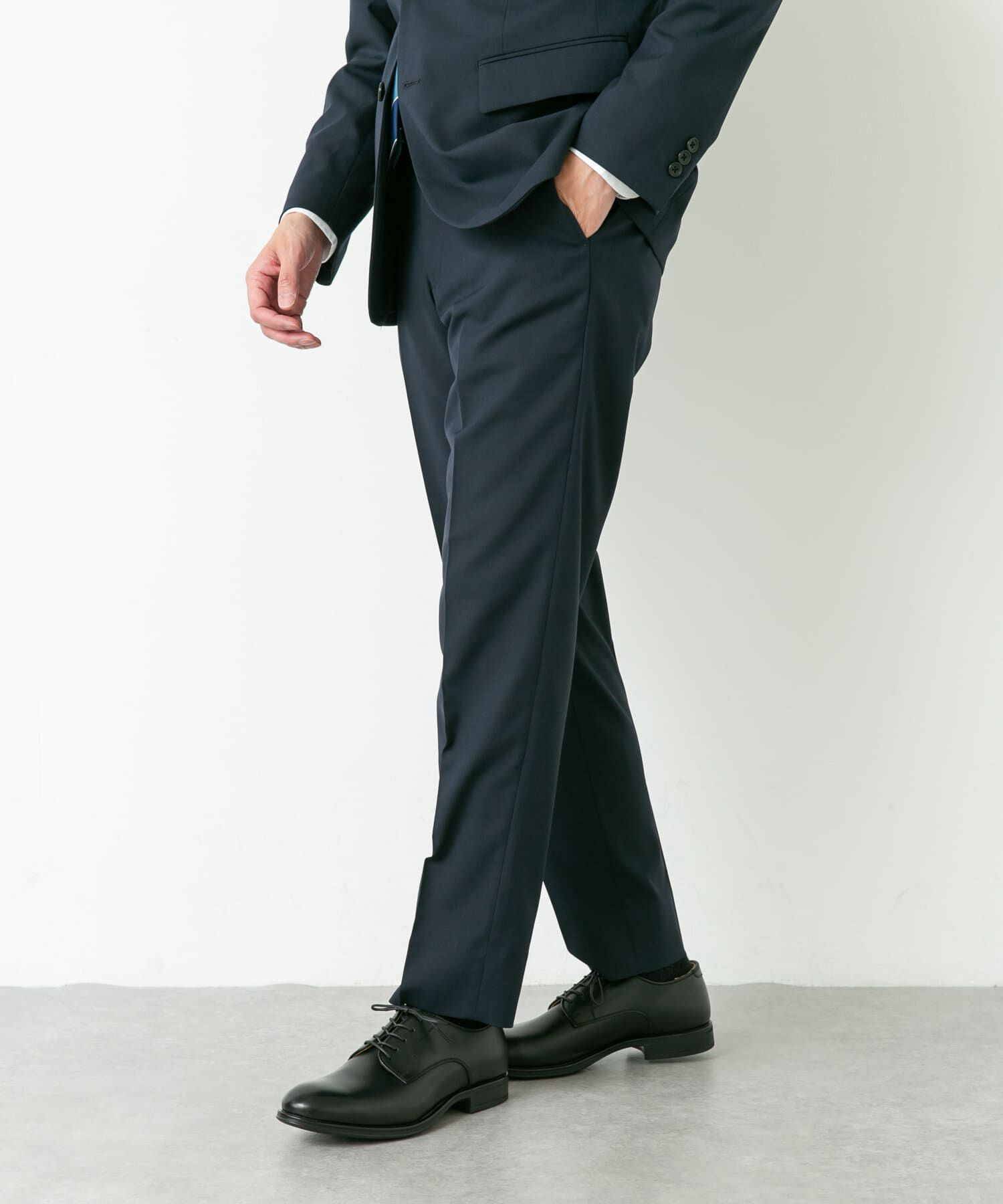 URBAN RESEARCH DOORS「LIFE STYLE TAILOR　ウールライクコンフォータブルスマートパンツ」|スラックス|