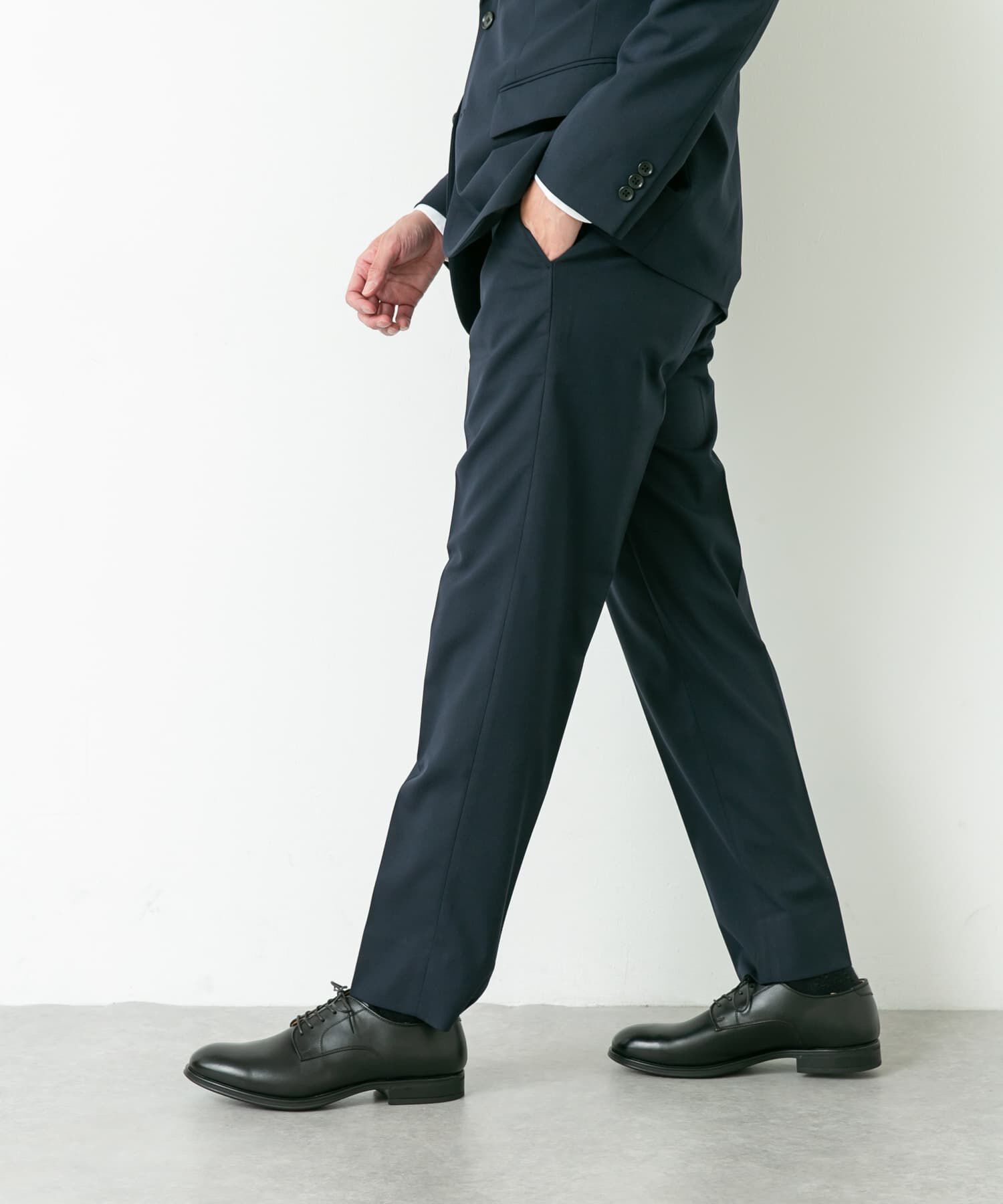URBAN RESEARCH DOORS「LIFE STYLE TAILOR　ウールライクコンフォータブルスマートパンツ」|スラックス|