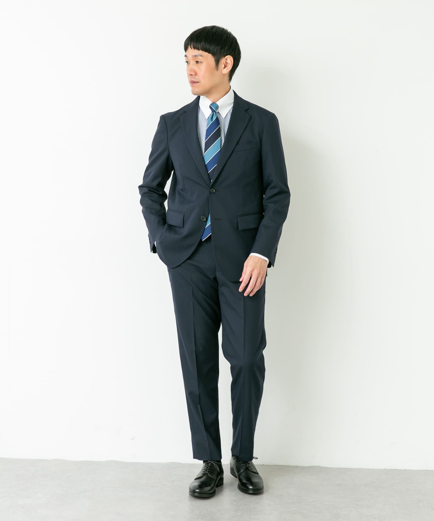 URBAN RESEARCH DOORS「LIFE STYLE TAILOR　ウールライクコンフォータブルスマートパンツ」|スラックス|