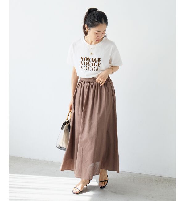  「VOYAGEフロッキーロゴTシャツ」|Tシャツ・カットソー|
