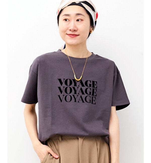  「VOYAGEフロッキーロゴTシャツ」|Tシャツ・カットソー|