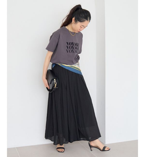  「VOYAGEフロッキーロゴTシャツ」|Tシャツ・カットソー|