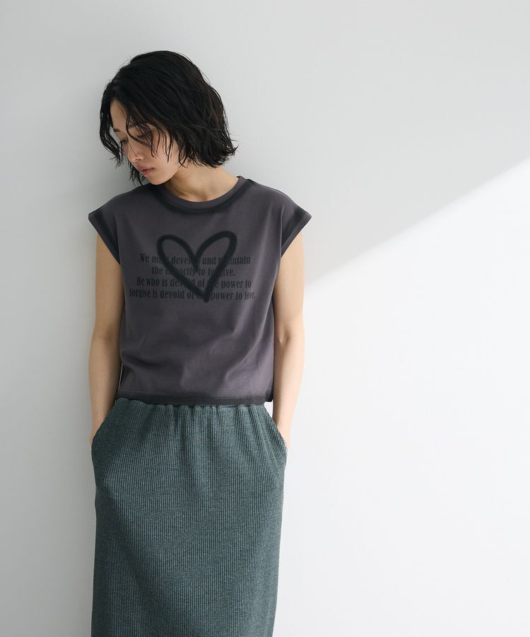 Green Parks「・swing by ハートロゴフレンチTEE」|Tシャツ・カットソー|