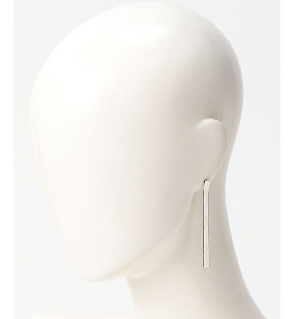 allureville「【Saskia Diez(サスキアディッツ)】 FLUID EARRINGS SHORT SILVER」|ピアス|