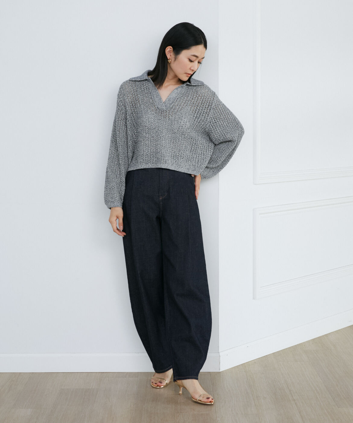 INED「《SUPERIOR CLOSET》ミッドライズワイドタック別注デニム《Healthy DENIM》」|その他|