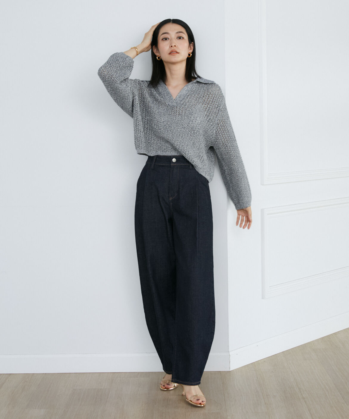 INED「《SUPERIOR CLOSET》ミッドライズワイドタック別注デニム《Healthy DENIM》」|その他|