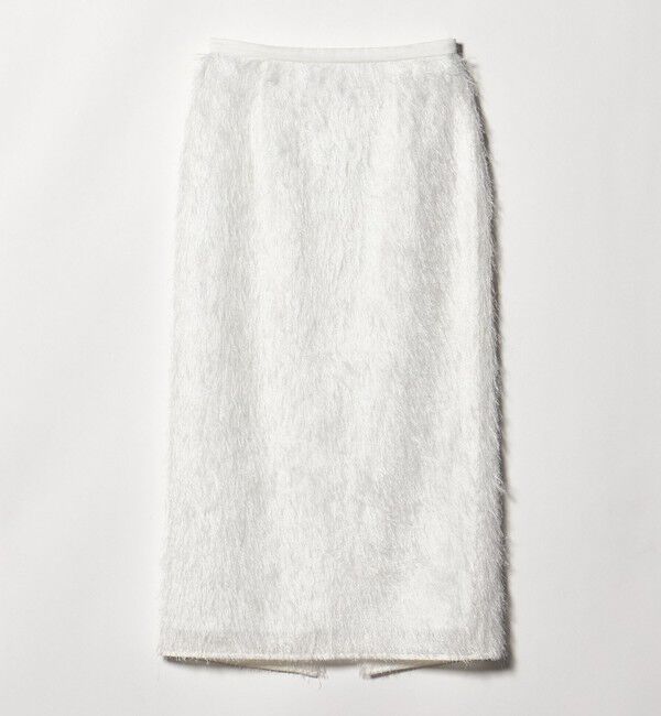 UNITED ARROWS「フリンジ タイトスカート」|タイト|WHITE