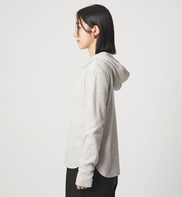UNITED ARROWS green label relaxing「【WEB限定】＜at ease＞ワッフル フード ロングスリーブ カットソー」|Tシャツ・カットソー|