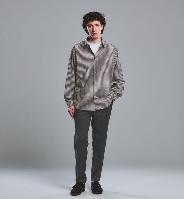 UNITED ARROWS green label relaxing「ウォッシャブル トロ パターン ジャストルーズ シャツ -ストレッチ-」|シャツ・ブラウス|