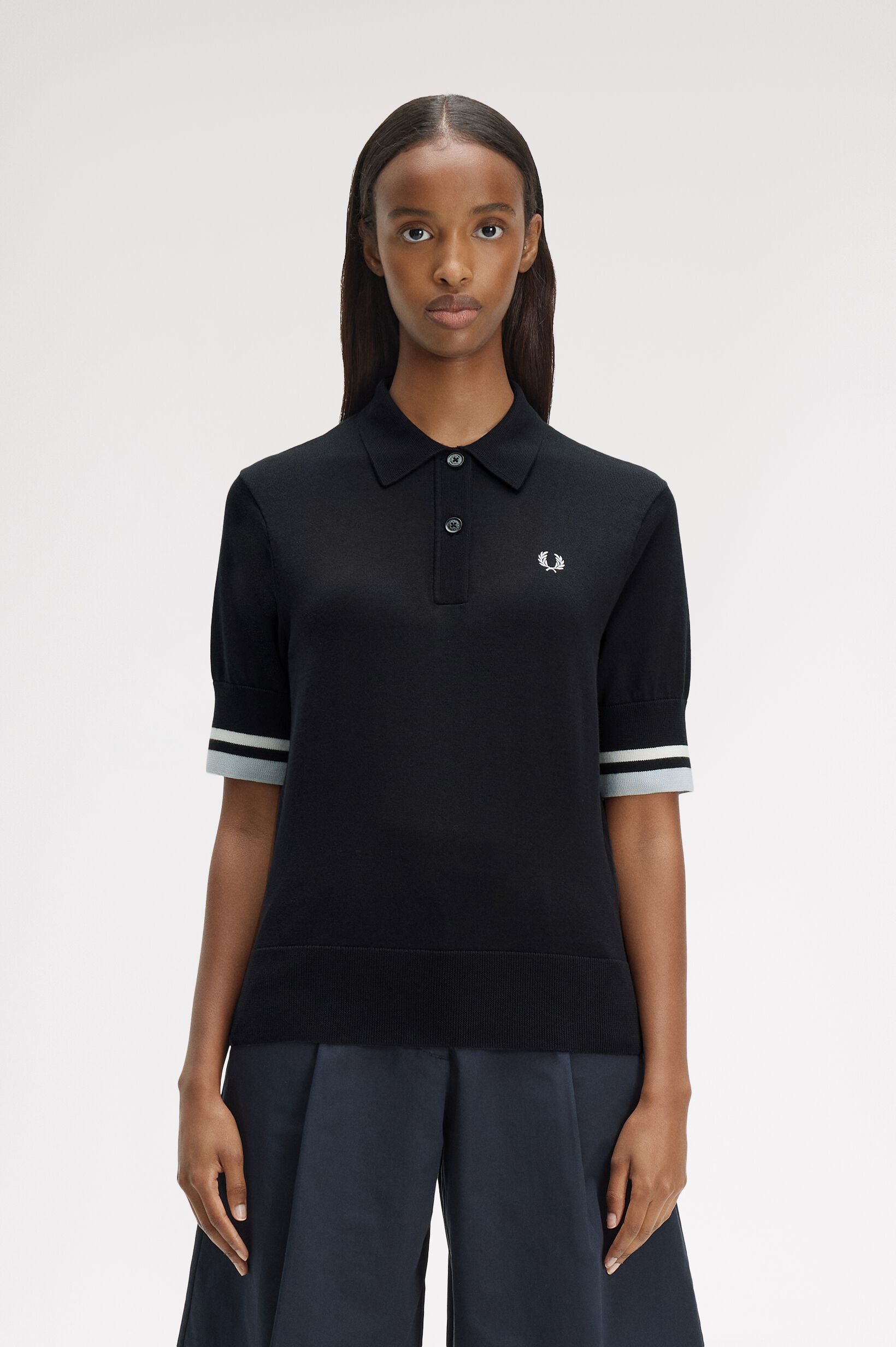 FRED PERRY 「Bold Tipped Knitted Shirt」|ポロシャツ|