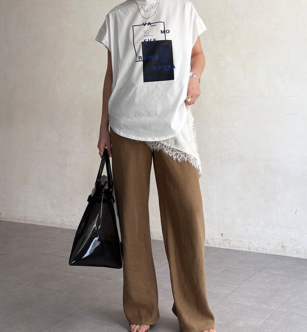  「【WEB限定】タックスリーブロゴTEE」|Tシャツ・カットソー|