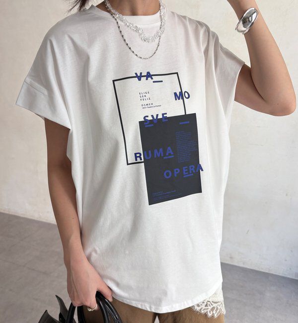  「【WEB限定】タックスリーブロゴTEE」|Tシャツ・カットソー|