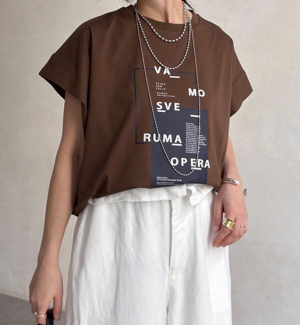  「【WEB限定】タックスリーブロゴTEE」|Tシャツ・カットソー|
