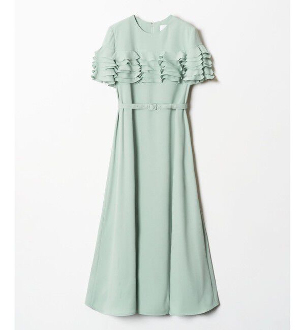 LOULOU WILLOUGHBY「【LOULOU WILLOUGHBY】ラッフルコサージュワンピース」|ワンピース|